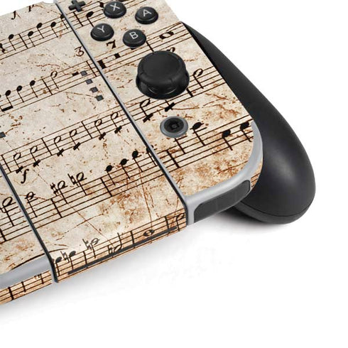 Antique Notes Nintendo Switch OLED (2021) Skin